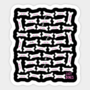 Lazy Bones Sticker